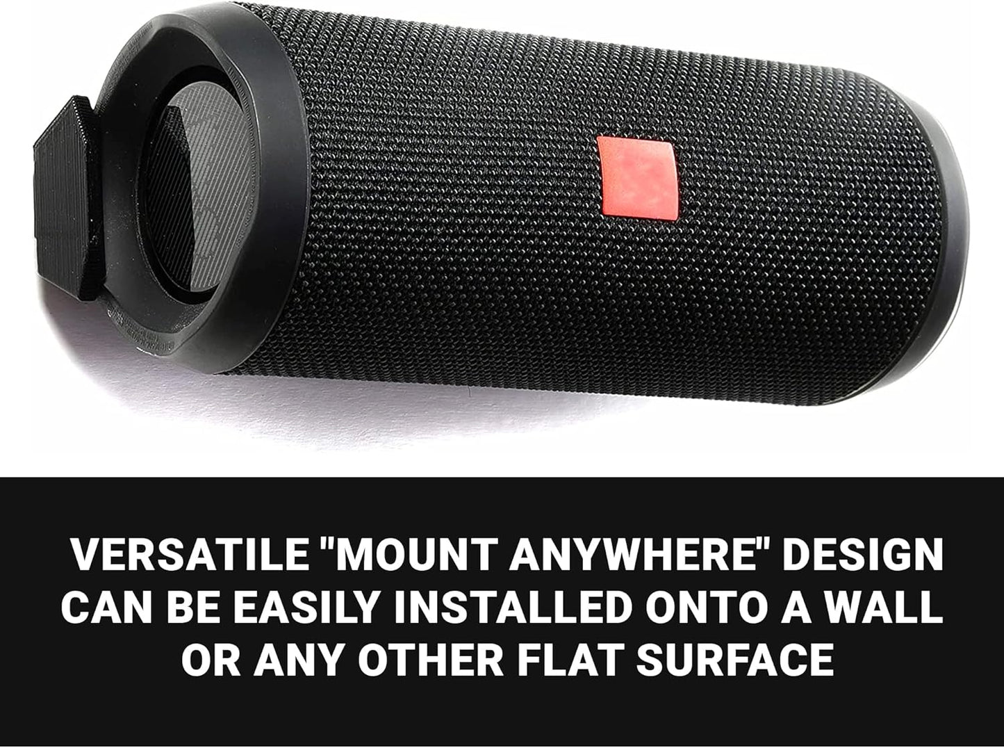 Spartan Mounts Compatible with JBL Flip 6 Bluetooth Speakers | Low Profile Wall Mount Anywhere Design for Home, Office, Studio, Garage, Dorm, Patio, Auto, Boat, Golf Cart | Made in USA