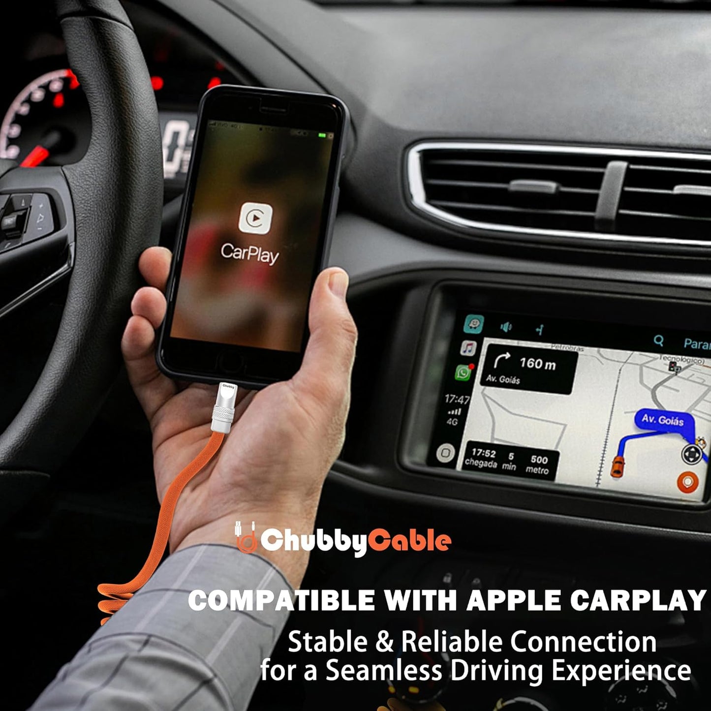 chubbycable Curly Chubby - Retractable Fast Charging Cable 240W Coiled Charger Cord for Car Durable USB-C Cable for Phones, Tablets and More, Green, USB-A to Type-C, 1.3FT-2.3FT