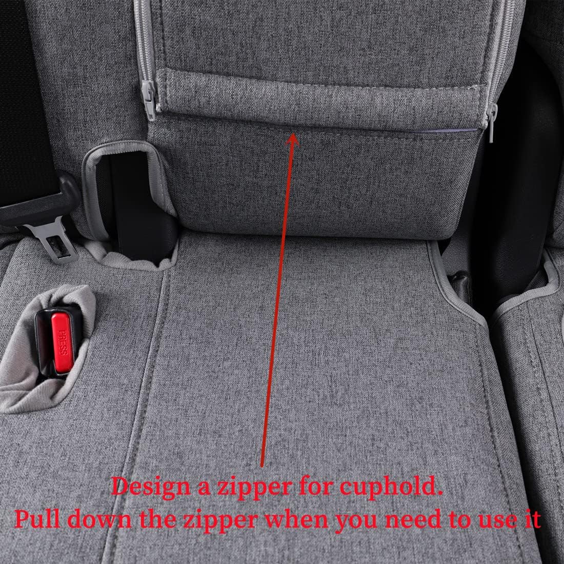 coverdream Custom Seat Covers Compatible with Select Toyota Camry SE,SE Sport,XSE 2012 2013 2014 2015 2016 2017 Models (Gray,Full Set)