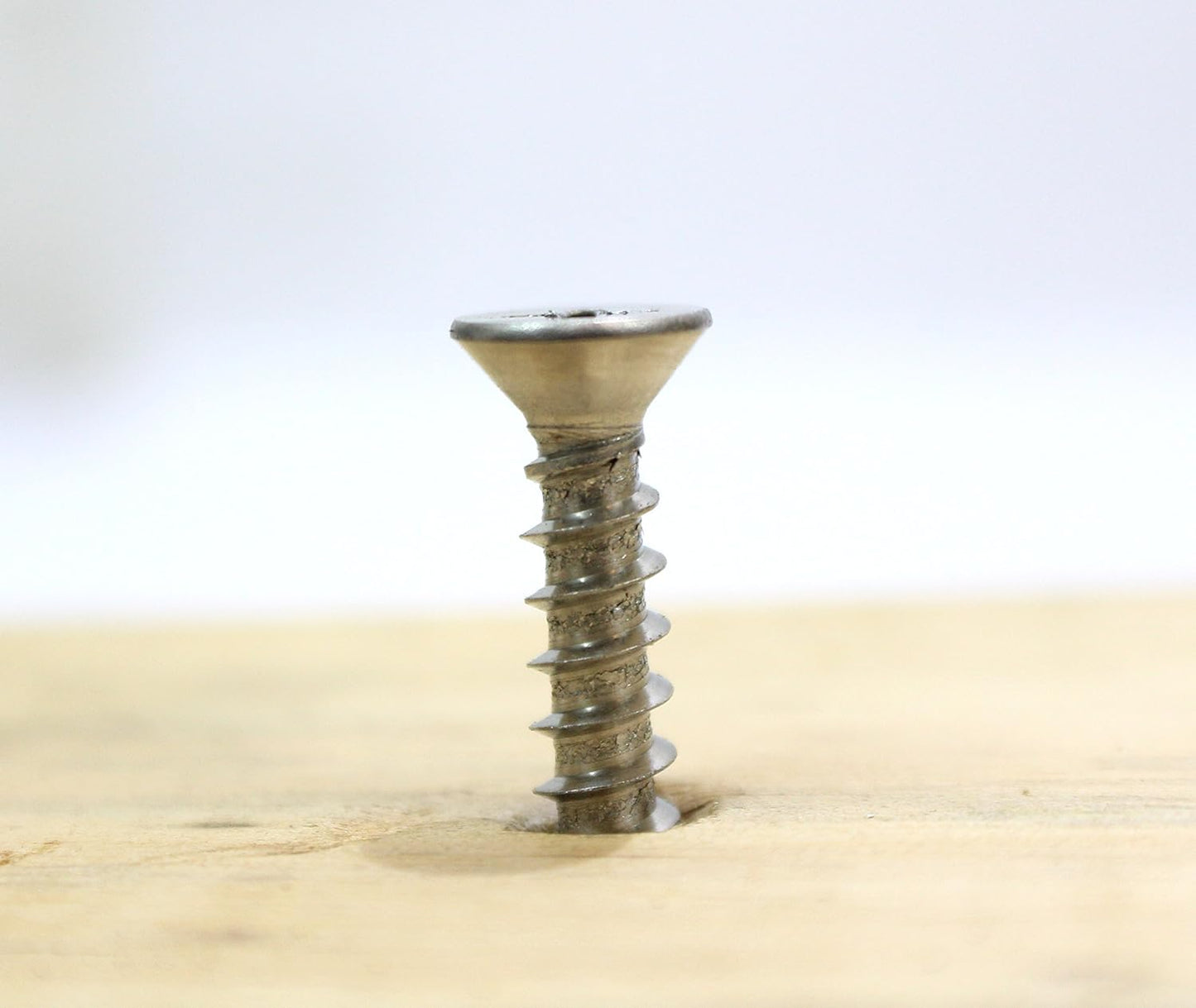 Bolt Dropper #4 x 3/8" Stainless Steel Flat Head Phillips Wood Screw, (100 pc), 18-8 (304) Stainless Steel Sheet Metal Screws - Type A Point, Plain Finish