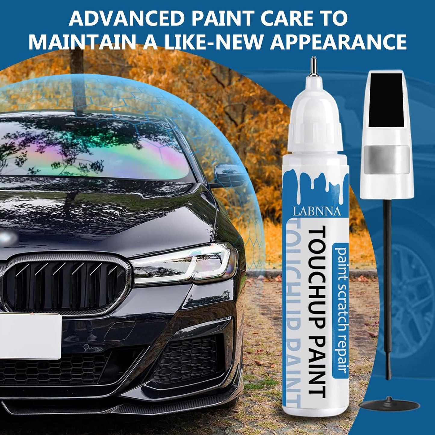 Brooklyn Gray Metallic (C4P) Touch Up Paint for BMW-Exact Match 2 in 1 touchup Paint Pen for Chips and Nicks Repair Car Paint Scratch Repair Kit