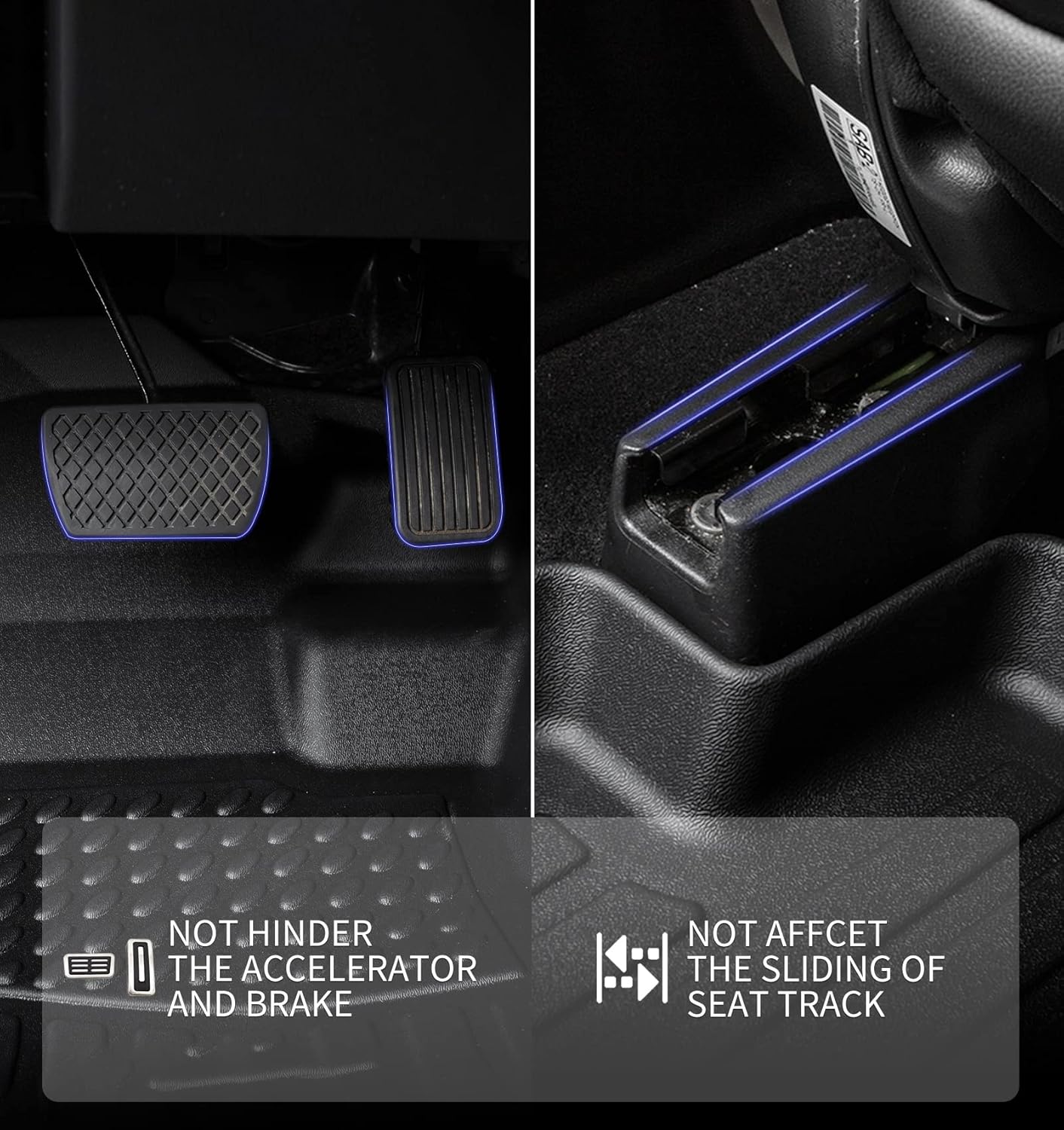 KELCSEECS® Floor Mats & Cargo Liner with Seatback Mats for 2021-2025 Ford Expedition Max 7 Seats Bench Seating, All Weather Protection TPE Floor Liners Full Set Expedition Accessories Black