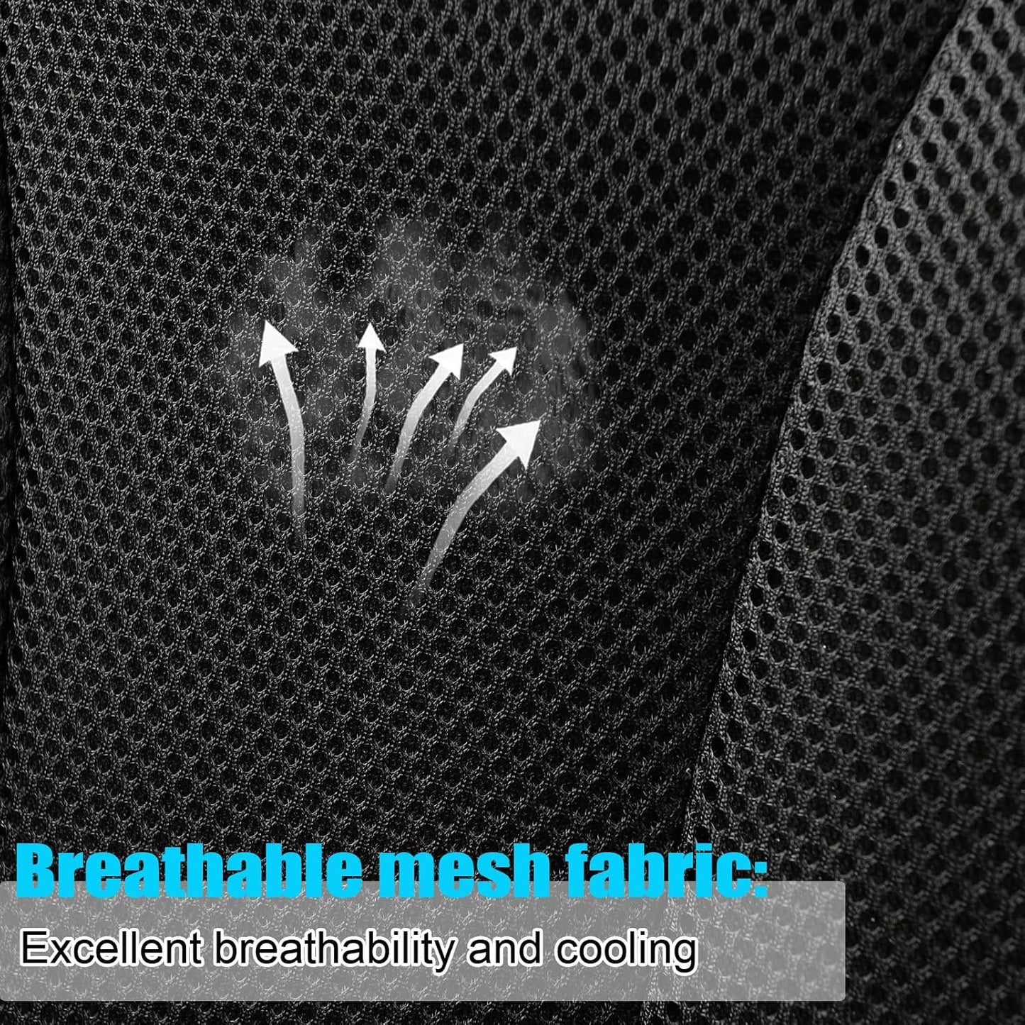 GIANT PANDA Fit Kia Sportage Forte Telluride Sorento Seltos Soul K5 NIRO Carnival Front Car Seat Cover, 3D Air Mesh Breathable Seat Protector, Grey+Black(2-Pack)